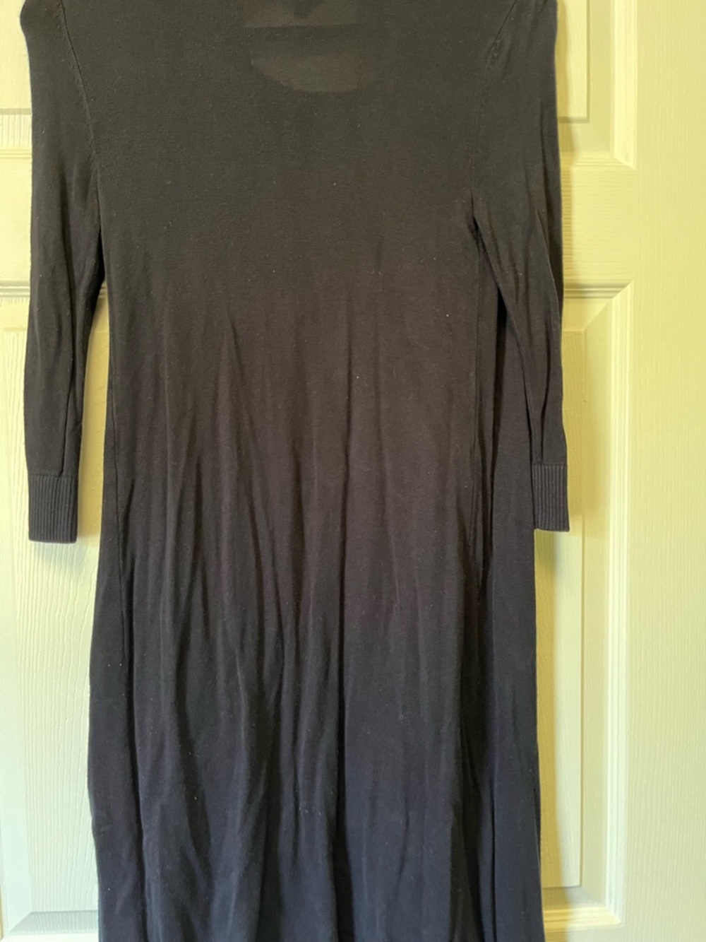 bobeau Black Ribbed Open-Front Cardigan - Picture 2 of 5